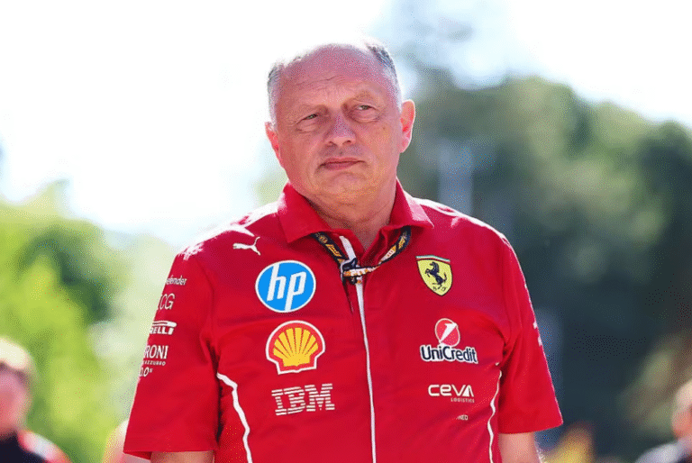 Frederic Vasseur, chefe da Ferrari, no GP da Emilia-Romagna da F1 2025 — Foto: Bryn Lennon - Formula 1/Formula 1 via Getty Images