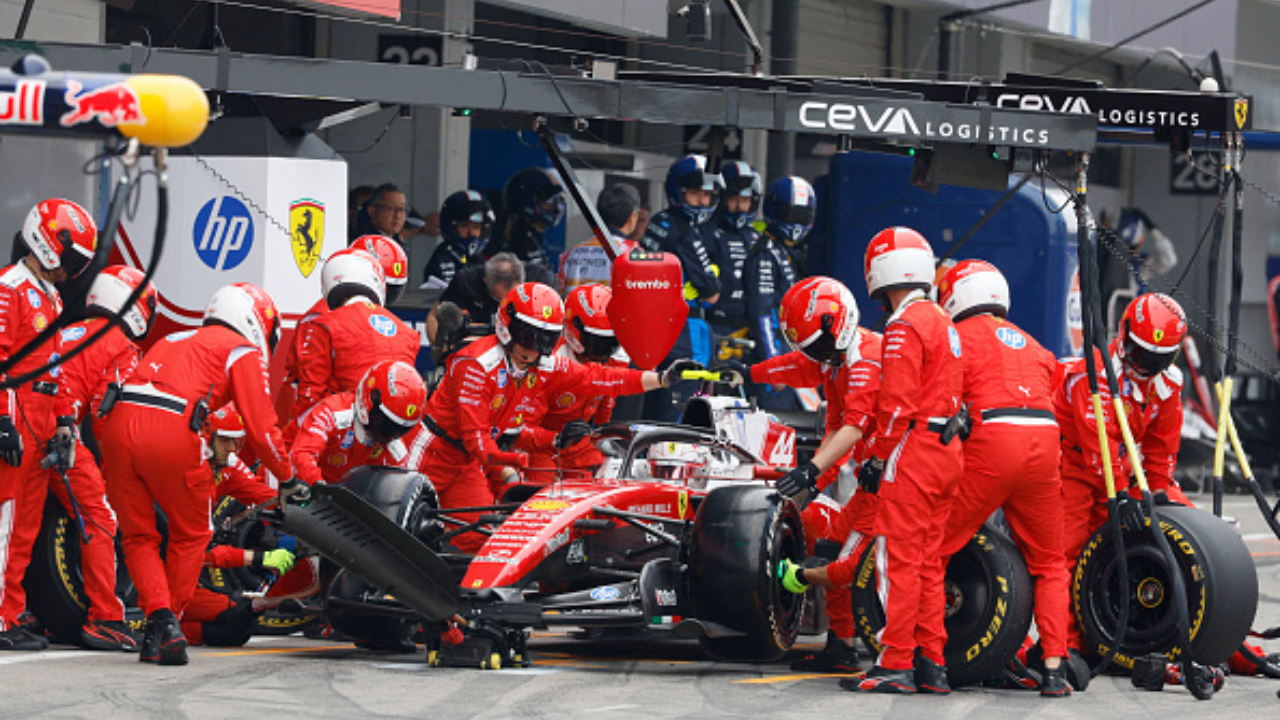Foto da equipe da Ferrari