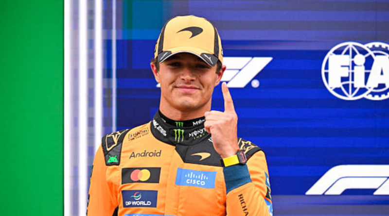 Foto do Lando Norris Pole Position do GP da Holanda