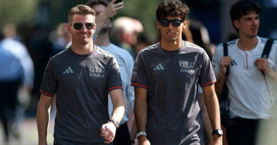Foto de Gabriel Bortoleto e Nico Hülkenberg representando a Audi