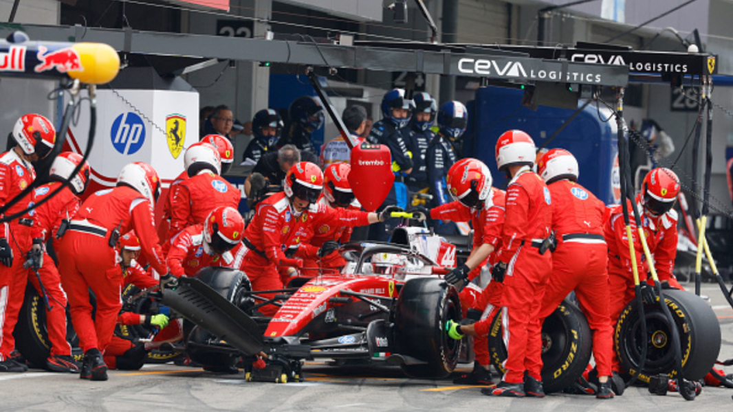 Foto da equipe da Ferrari